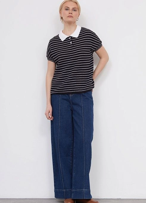 Джемпер жен. 310557.33303.0282S Бело-чёрный (2)