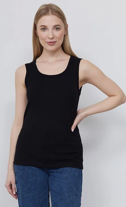 Топ из вискозы в рубчик GRIOL