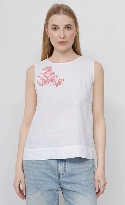 Топ льняной с печатью GRIOL Топ льняной с печатью GRIOL