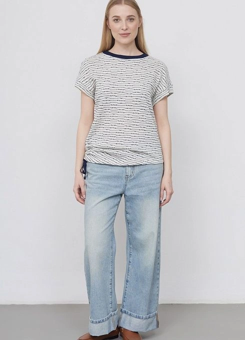 Джемпер жен. 310910КГ.03313.0794Y белыйсиний  (2)