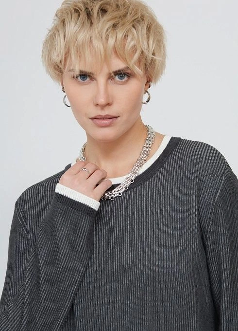 Платье жен. 360273.33312.7401P Тёмно-серый (1)