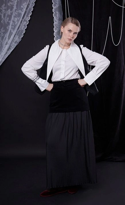  GRIOL. Юбка жен. 358512.11312.8200S Черный 