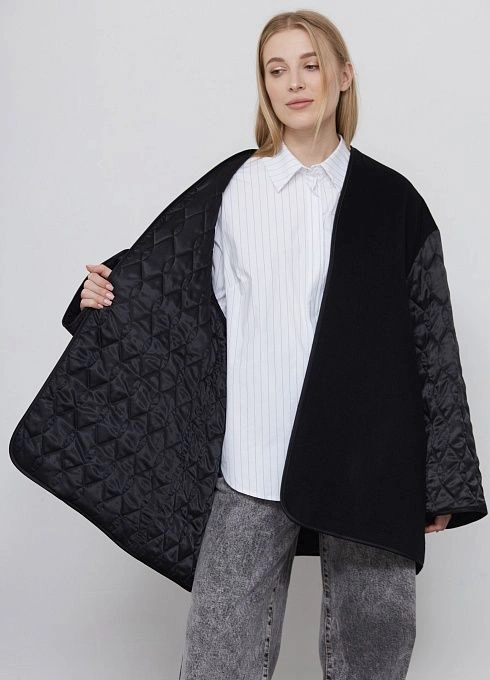 Полупальто жен. 529075S.43208.8200N Чёрный  (3)