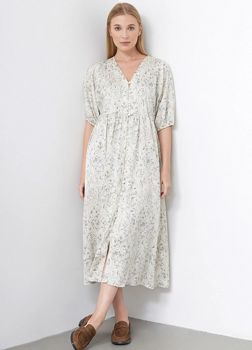  GRIOL. Платье жен. 367917.11312.0781F Молочно-графитовый GRIOL