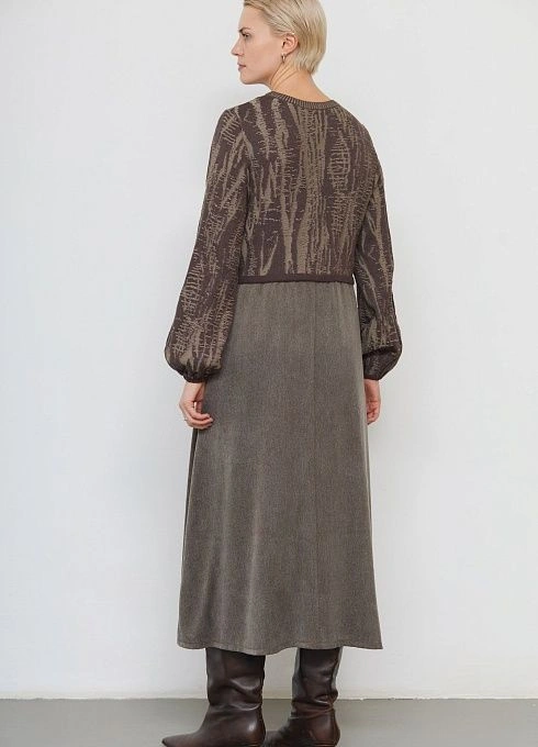 Платье жен. 360271.33312.3406YM Темно-бежевый (4)