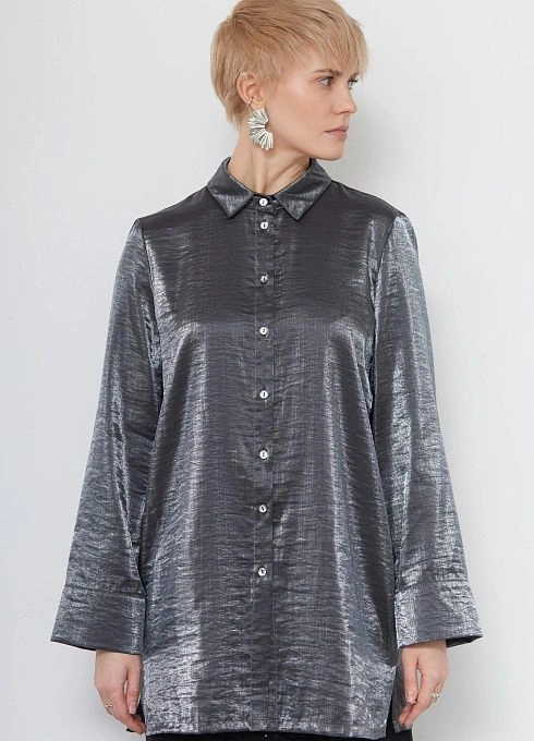 Блузка жен. 310959БМ.03312.8100L Серебряный (4)