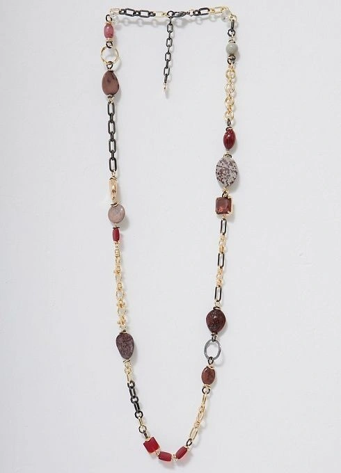  GRIOL. Колье Вишневый брауни 2 Бордовый GRIOL