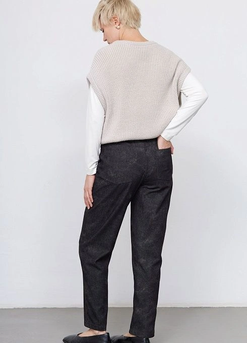 Брюки жен. 320351.6_312.7473О Темно-серый меланж  (1)