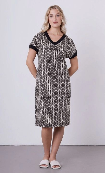 GRIOL. Туника жен. К696401 К.набивка,черный GRIOL GRIOL. Туника жен. К696401 К.набивка,черный