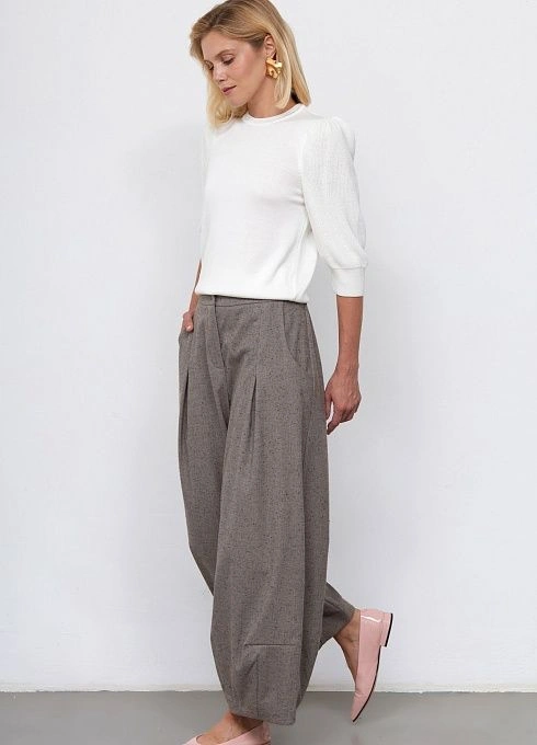 Брюки жен. 320361.03312.3485Y Серый меланж  (3)
