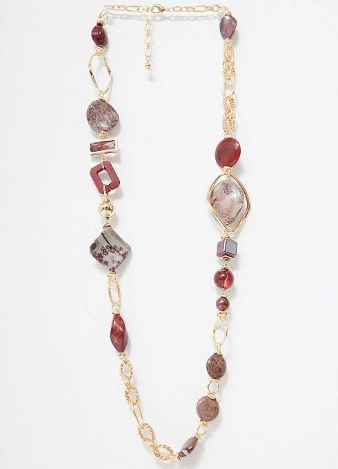  GRIOL. Колье Вишневый брауни 3 Бордовый GRIOL