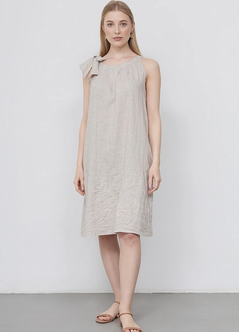  GRIOL. Платье жен. 363910.38312.0208Р Бело-песочный GRIOL