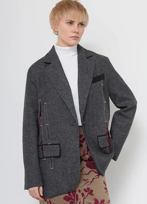  GRIOL. Жакет жен. 378376.11312.8201M Серый меланж GRIOL