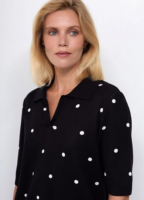 Джемпер жен. 310447.33303.8202D Чёрно-белый  (1)