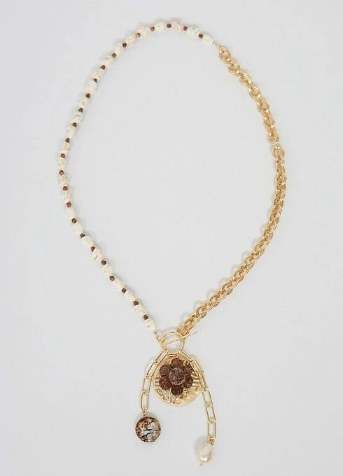  GRIOL. Колье Кофейный остров Коричневый GRIOL