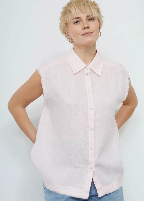 Рубашка изо льна без рукавов GRIOL