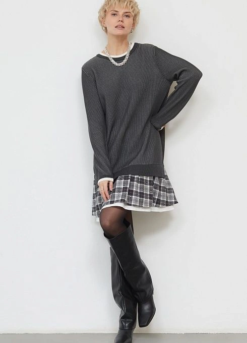  GRIOL. Платье жен. 360273.33312.7401P Тёмно-серый GRIOL