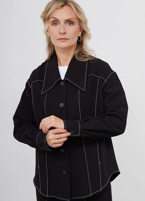 Блузка c рельефными швами GRIOL