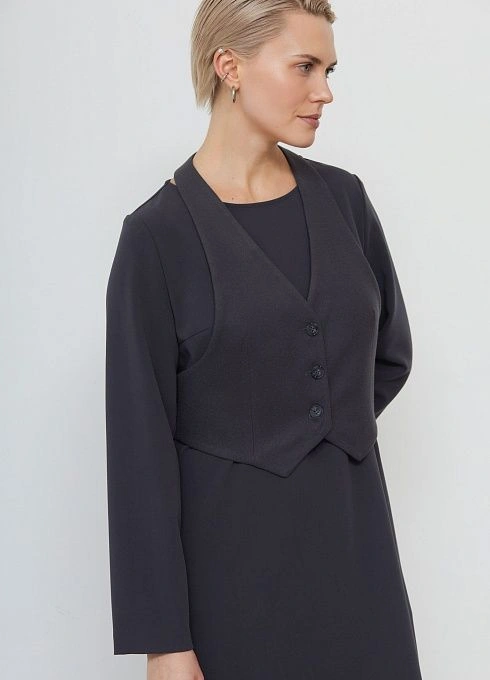 Жилет жен. 388391.11312.7600N Тёмно-серый (4)