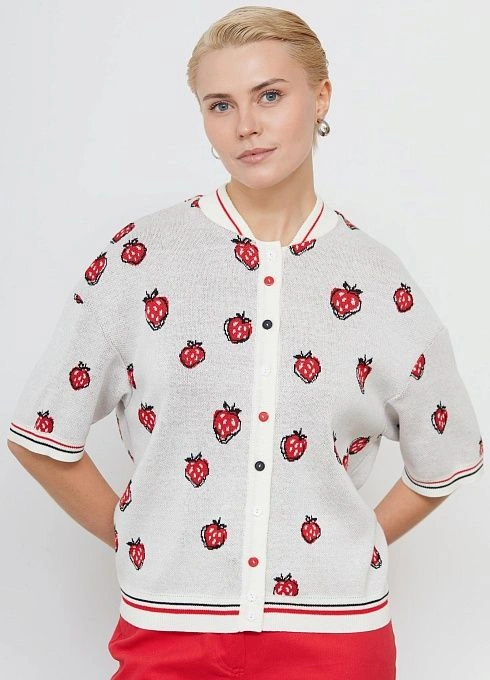 Жакет жен. 370253.33303.0745V Молочно красный  (4)