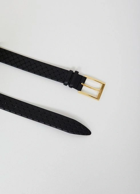 Комплект Ремень поясной РЖДТЕЛ35-1051 плетенка  Черный  (1)