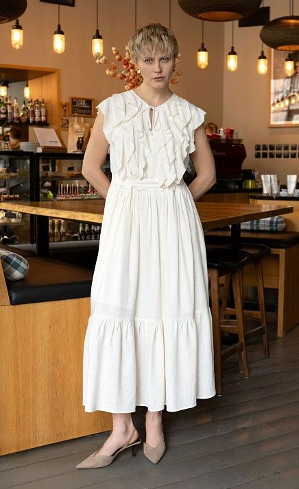 GRIOL. Платье жен. 363423А.11312.0700N Молочный GRIOL GRIOL. Платье жен. 363423А.11312.0700N Молочный