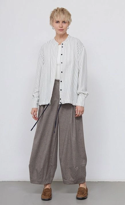 Рубашка оверсайз в полоску GRIOL