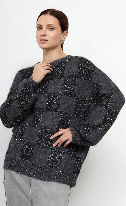  GRIOL. Джемпер жен. 314019.42303.8200P Чёрно-серый 