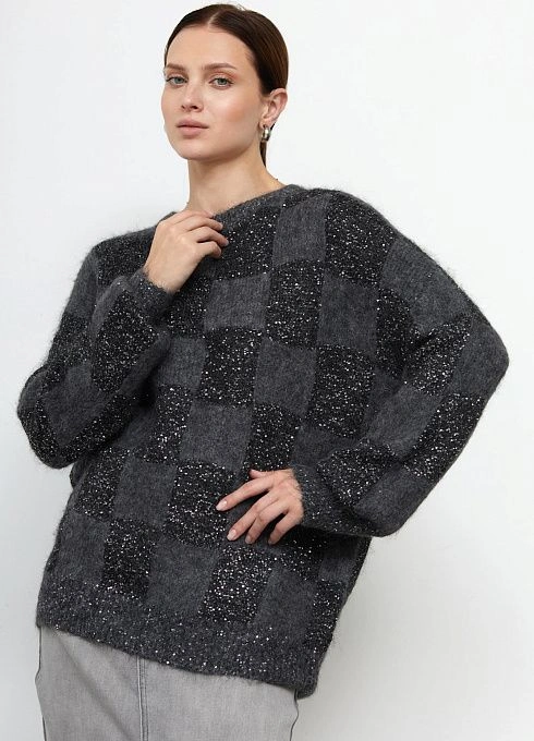  GRIOL. Джемпер жен. 314019.42303.8200P Чёрно-серый GRIOL