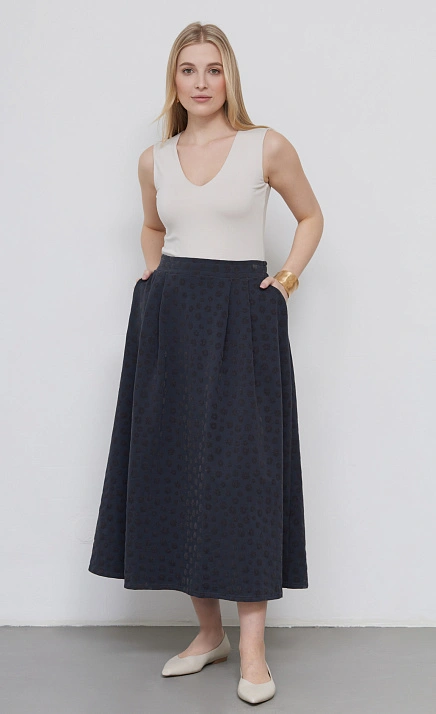  GRIOL. Юбка жен. 350050УКБ.6_313.7700F Тёмно-серый 