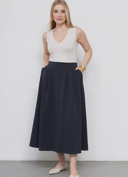  GRIOL. Юбка жен. 350050УКБ.6_313.7700F Тёмно-серый GRIOL