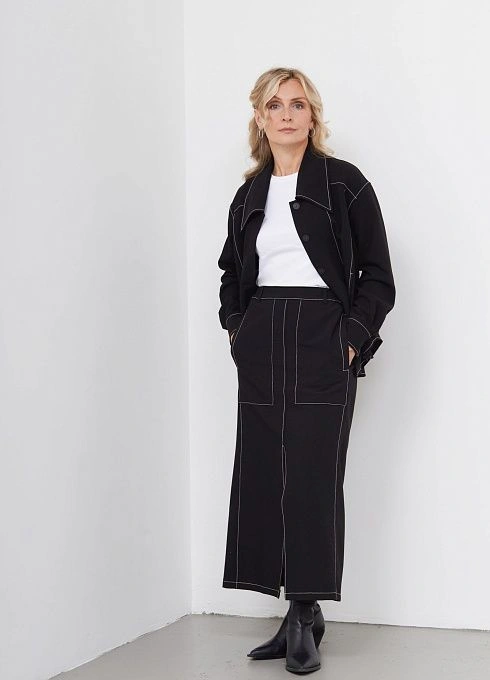  GRIOL. Юбка жен. 350112.09312.8200N Черный GRIOL