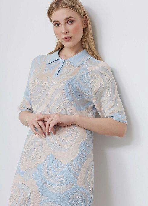 Платье жен. 360263.33303.0703F Молочно-голубой  (1)