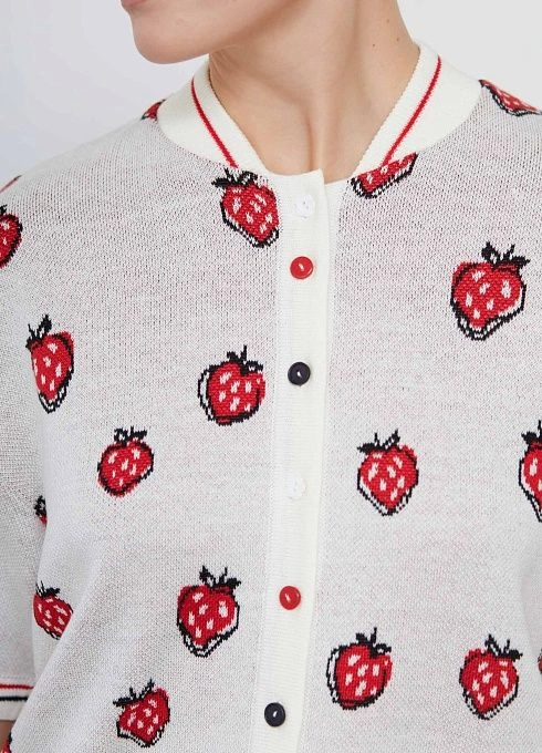 Жакет жен. 370253.33303.0745V Молочно красный  (1)