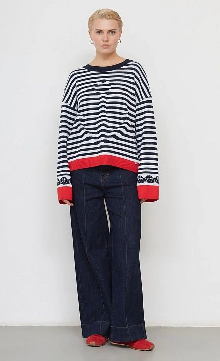  GRIOL. Джемпер жен. 310561.33303.9601S Сине-белый 