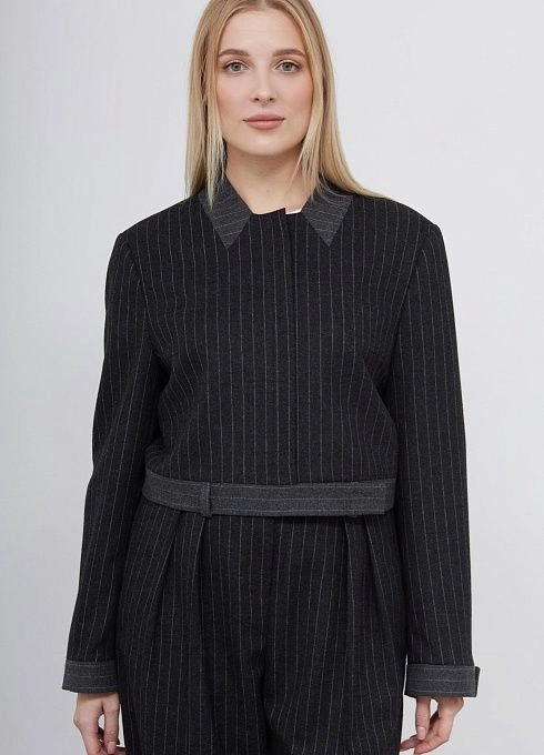  GRIOL. Жакет жен. 378220.11312.8102S Т.серый GRIOL