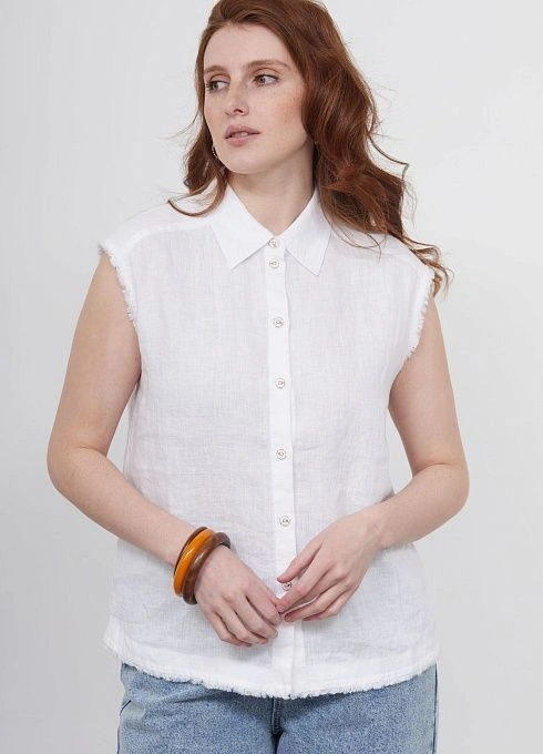 Рубашка изо льна без рукавов GRIOL