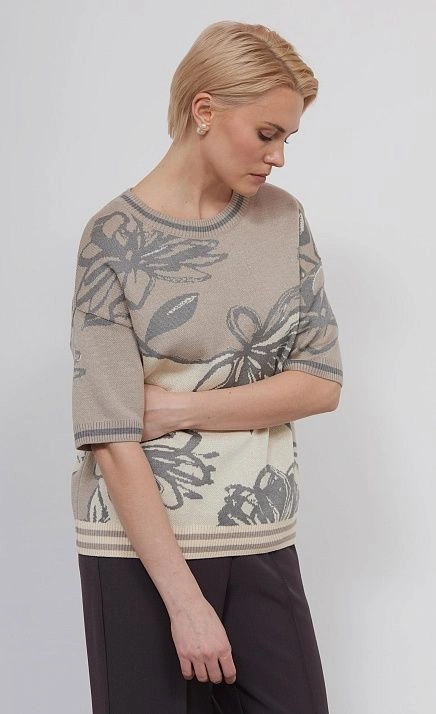  GRIOL. Джемпер жен. 310579.33303.0380T Бежево-серый 