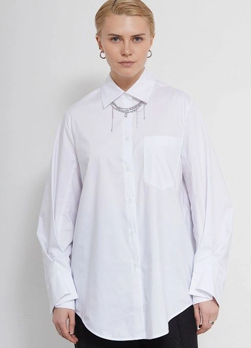 Рубашка оверсайз из хлопка GRIOL