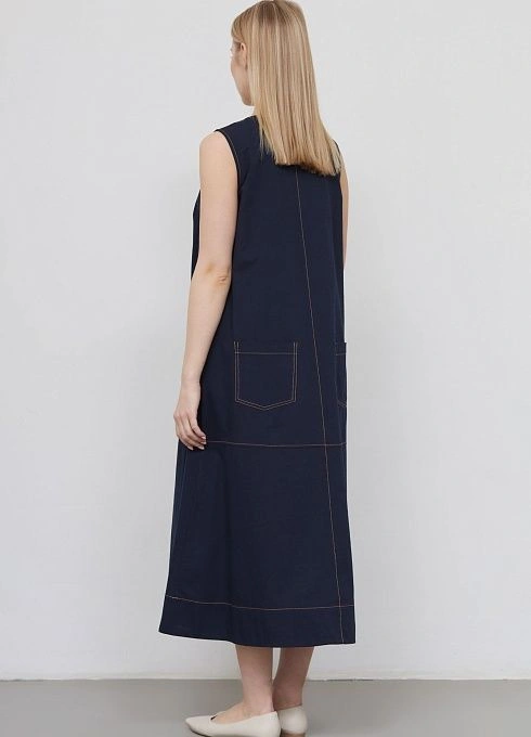 Сарафан жен. 360237.09312.9600N Тёмно-синий  (5)