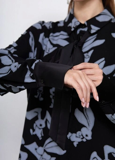 Платье жен. 360329.03312.8278А Черныйсерый  (7)