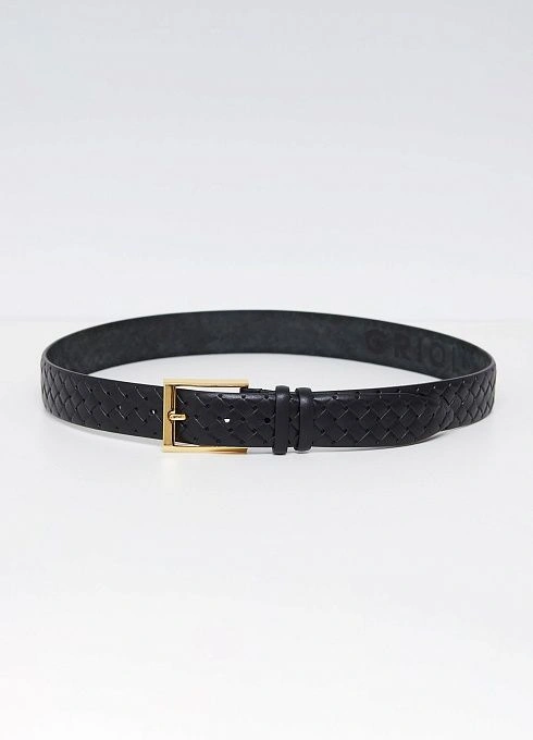 Комплект Ремень поясной РЖДТЕЛ35-1051 плетенка  Черный  (3)