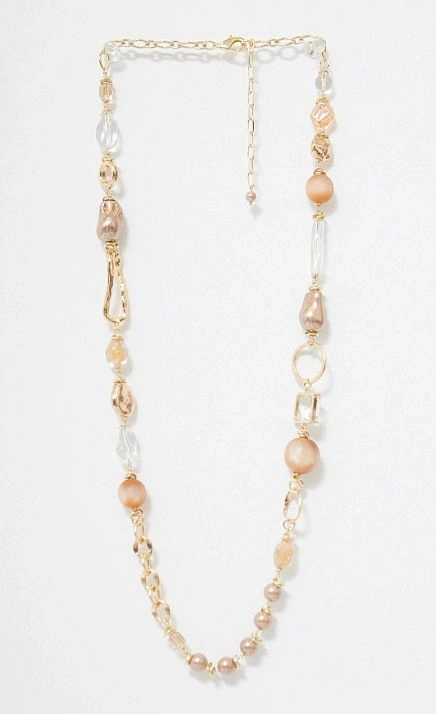  GRIOL. Колье Игристое 5 Бежевый 