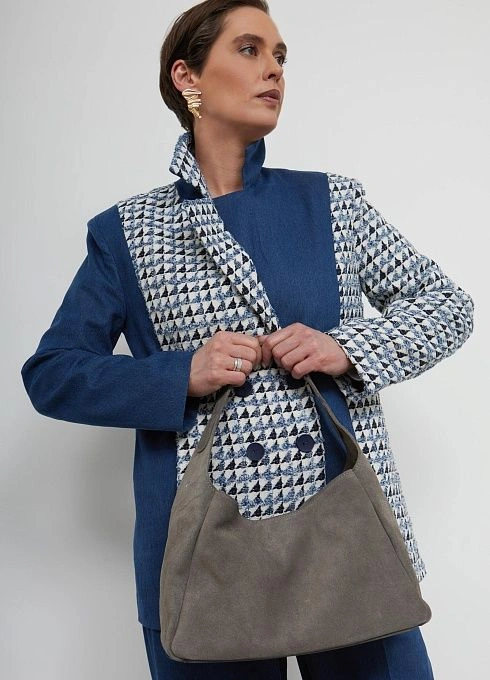 Сумка жен. 6824 Серый (2)