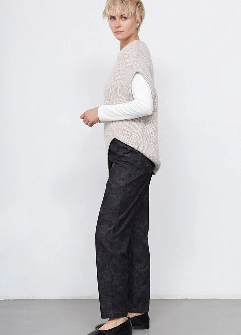 Брюки жен. 320351.6_312.7473О Темно-серый меланж  (4)