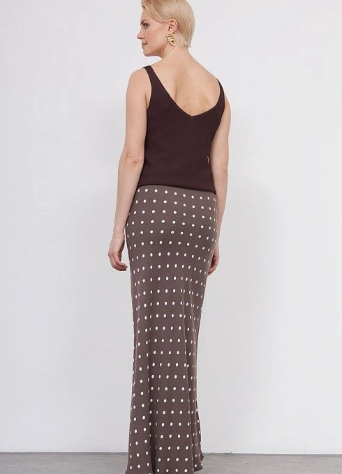 Юбка жен. 358350.11312.1107D Шоколадно-молочный (4)