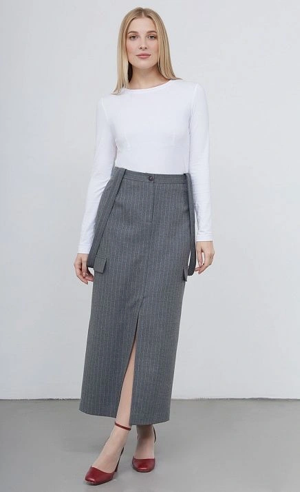  GRIOL. Юбка жен. 358173.11312.7602S Серый 