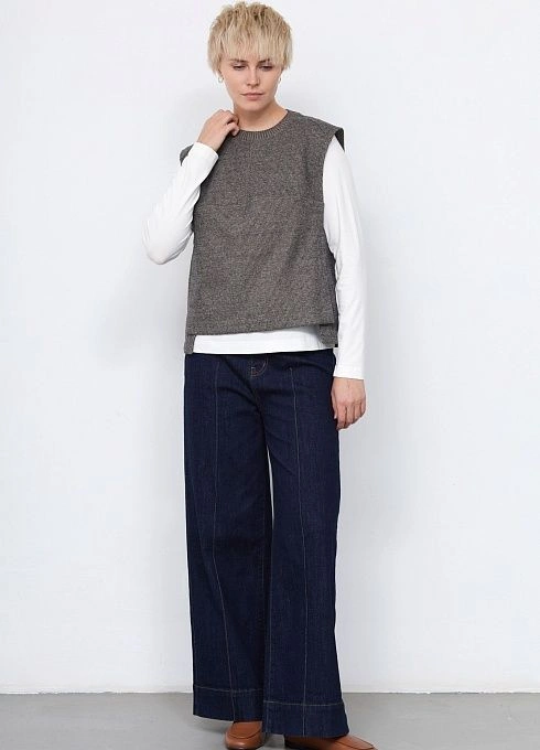 Жилет жен. 380025.03313.8203Y Серый меланж  (1)