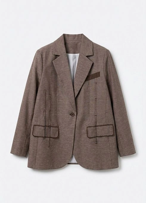 Жакет жен. 378376А.11312.0600M Кофейный (1)