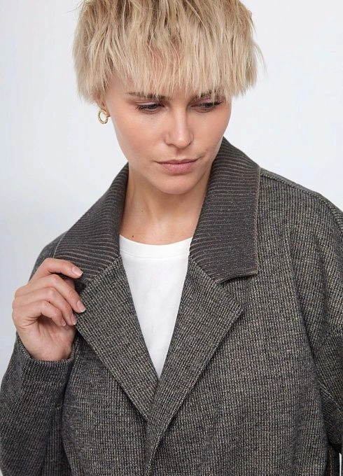 Жакет жен. 370074ГР.03313.8203Y Серый меланж  (5)